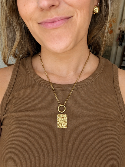 Hammered Wildflower Necklace Simply Korena