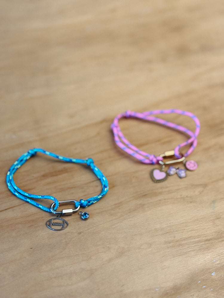 Rope Charm Bracelet (charms separate)