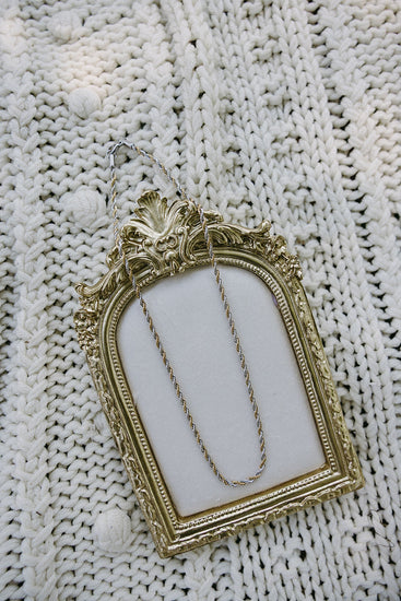 Mixed Metal Rope Chain – Gold & Silver 18" | 4mm Unisex Style Simply Korena