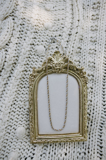 Mixed Metal Rope Chain – Gold & Silver 18" | 4mm Unisex Style Simply Korena