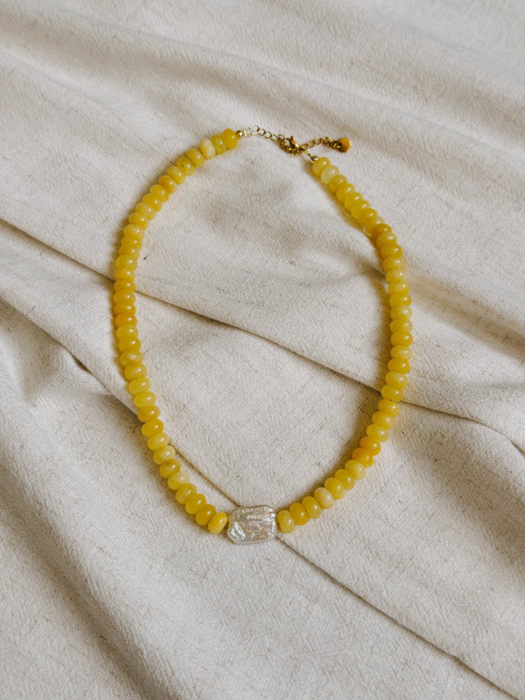 Lemon Drop Beaded Necklace Simply Korena