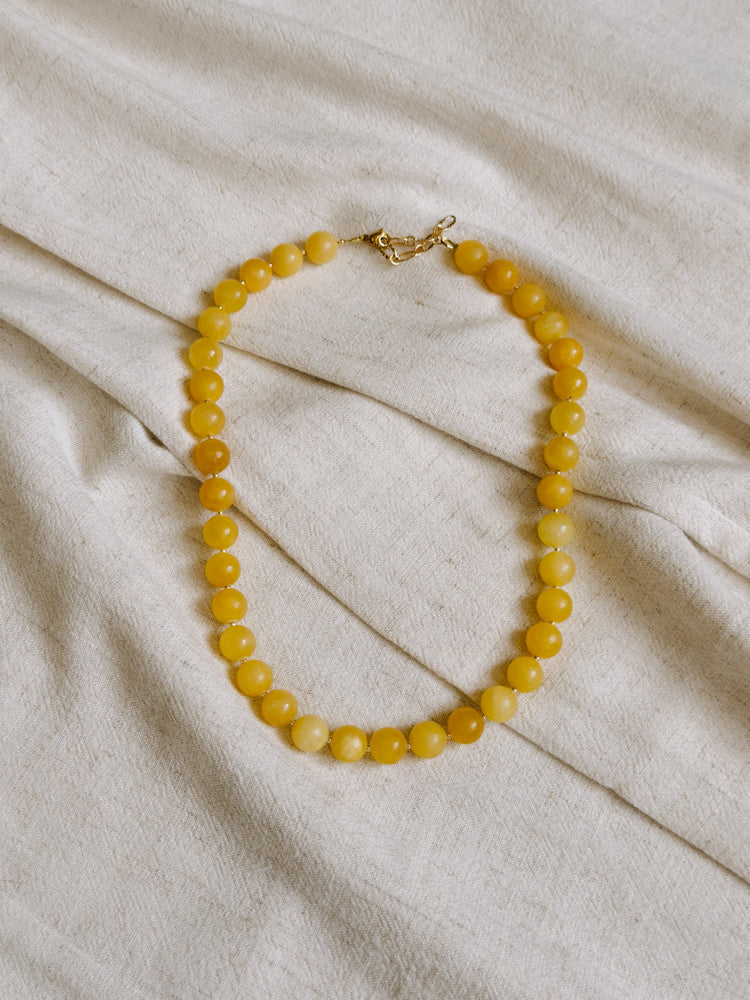 Marigold Beaded Necklace Simply Korena
