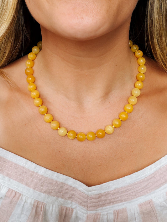 Marigold Beaded Necklace Simply Korena