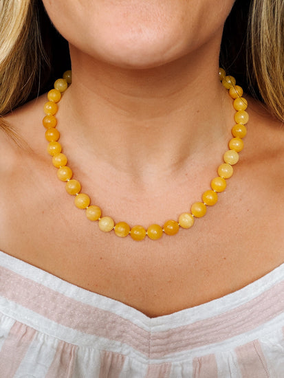 Marigold Beaded Necklace Simply Korena