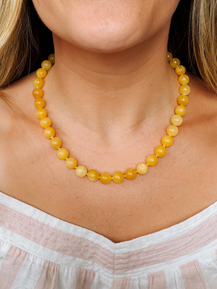 Marigold Beaded Necklace Simply Korena