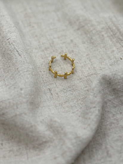 Abide Cross Ring (Adjustable) Simply Korena