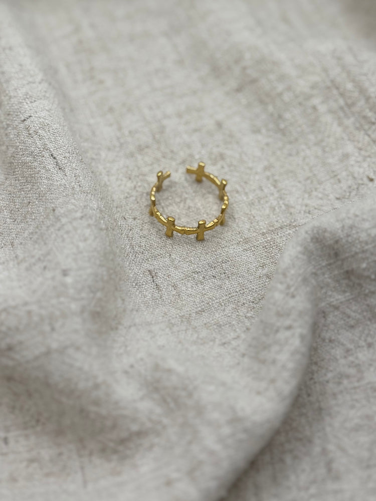 Abide Cross Ring (Adjustable) Simply Korena
