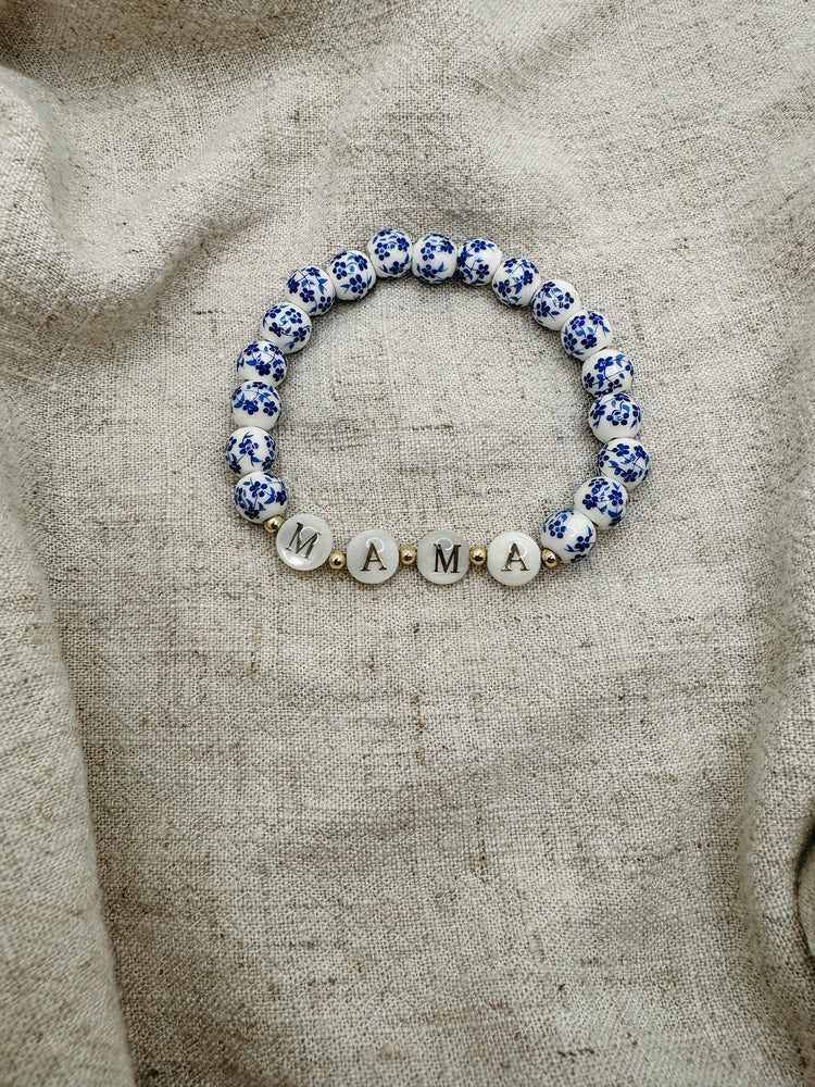 Pearl MAMA Ceramic Floral Bracelet - A Simply Korena Staple 💙✨ Simply Korena