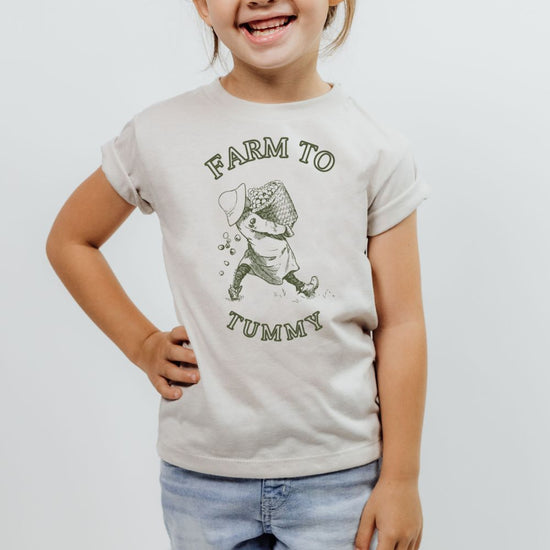 Farm to Tummy Toddler Tee – Homestead Life Shirt for Crunchy Kids Printify