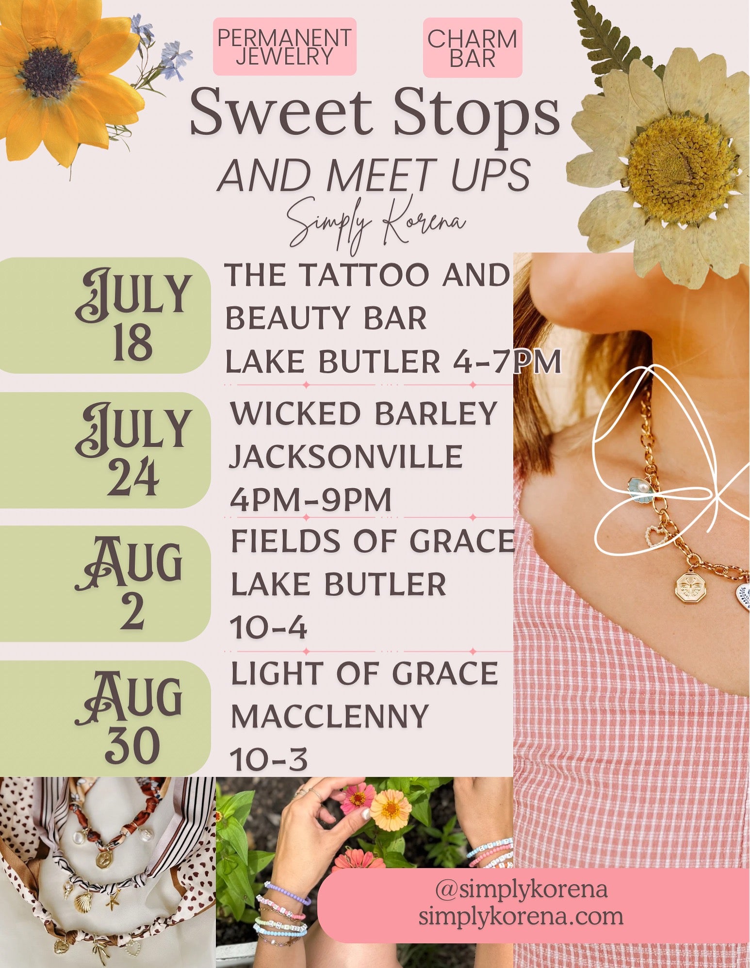 Simply Korena Jewelry Sunflower Banner